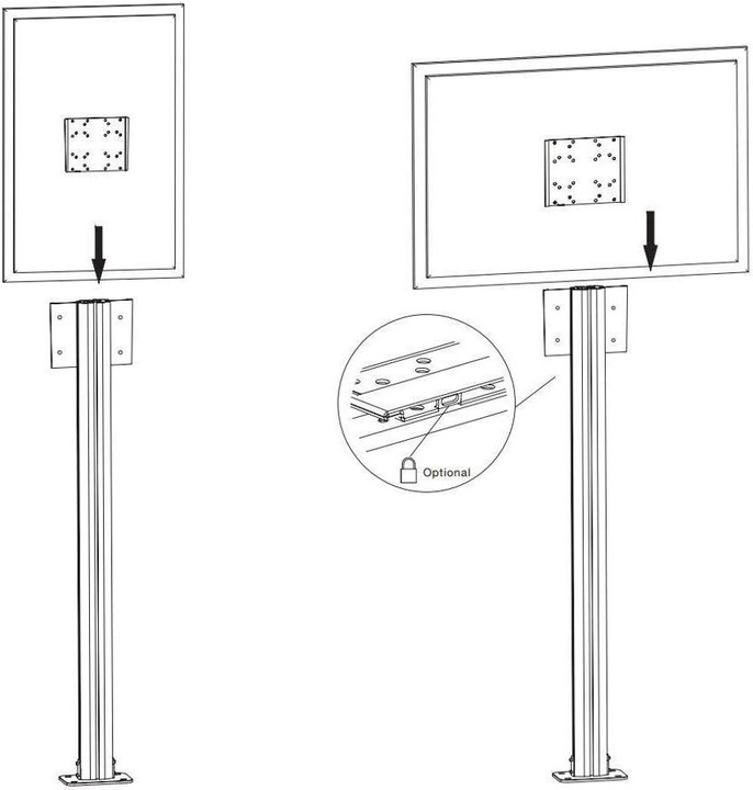 Actual product image Multibrackets M Display Stand 180 (63", 60 kg)