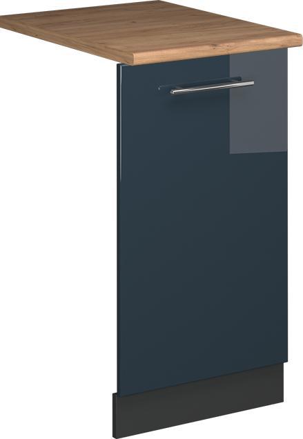 Anthrazit, Dunkelblau hochglanz, Goldkraft Eiche