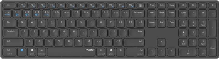 Rapoo Wireless multi-mode keyboard E9800M, DE layout, dark grey (DE, Wireless)