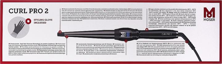 Immagine prodotto Moser Ferro arricciacapelli professionale Titanium 4437 CurlPro2 Conical (13 mm, 14 mm, 15 mm, 16 mm, 17 mm, 18 mm, 19 mm, 20 mm, 21 mm, 22 mm, 23 mm, 24 mm, 25 mm)
