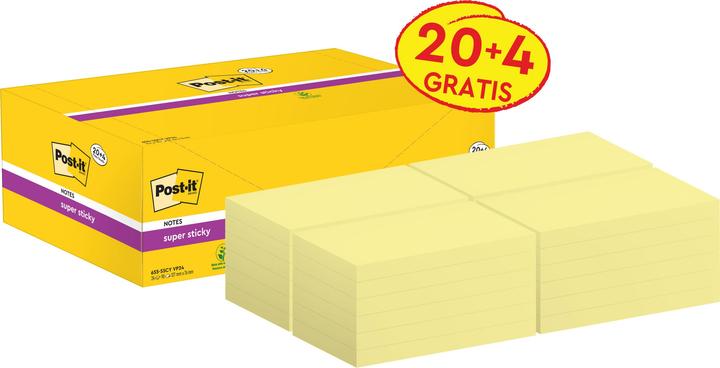 Immagine prodotto Post-it Super appiccicoso 20 + 4 (127 x 76 mm)