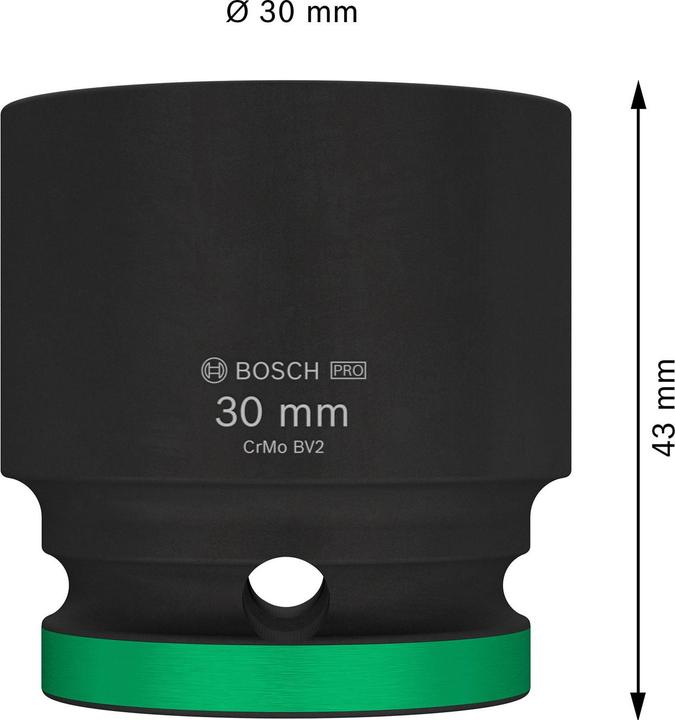 Productafbeelding Bosch Professional Zubehör PRO Slagmoerdoos, 1/2", 30 mm, standaard (30 mm)