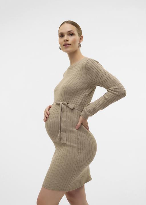 Immagine prodotto Mamalicious Vestibilità regolare Scollo rotondo Polsini a coste Maniche a palloncino Abito corto Abito in maglia (XL)