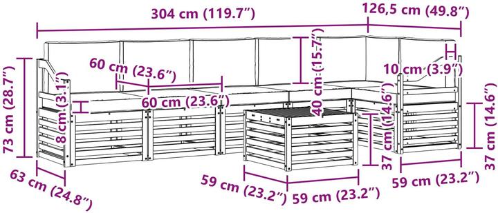 Produktbild vidaXL Sofagarnituren