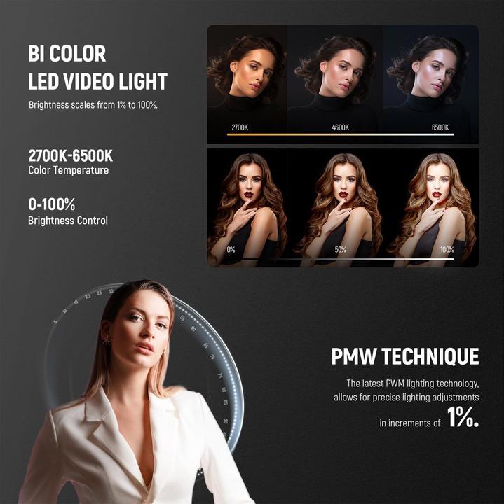 Immagine prodotto Neewer Luce continua MS60B Luce foto-video a LED (Videocamera)