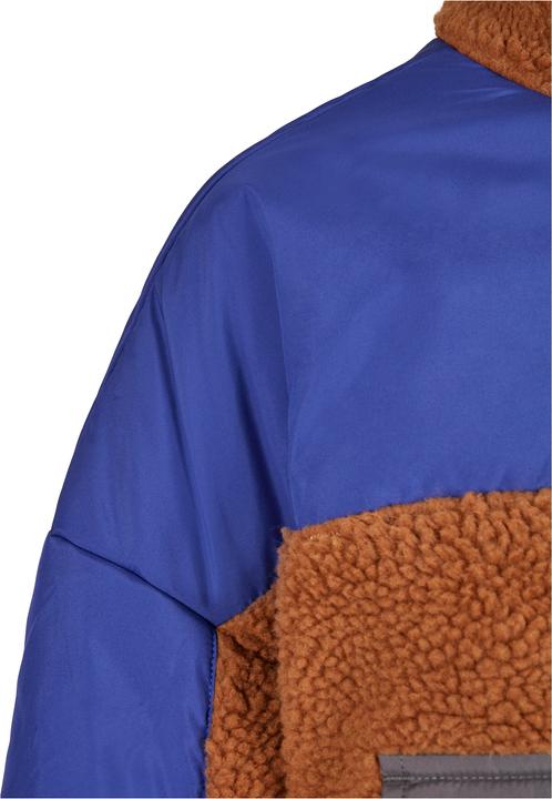 Actual product image Urban Classics Ladies Sherpa 3-Tone Pull Over Jacket (XS)