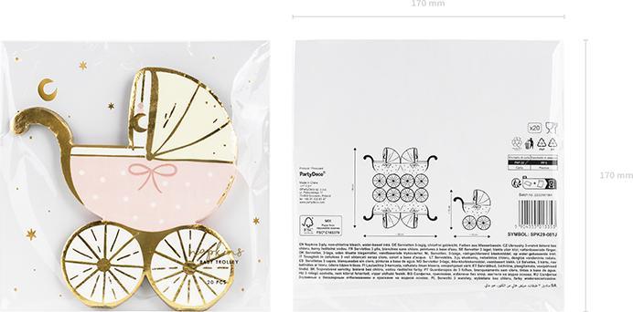 Immagine prodotto Partydeco Napkins (20 x, 14 x 15 cm)