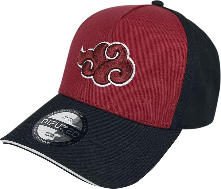 Actual product image Difuzed Naruto Shippuden Baseball Cap Akatsuki Cloud (One size)