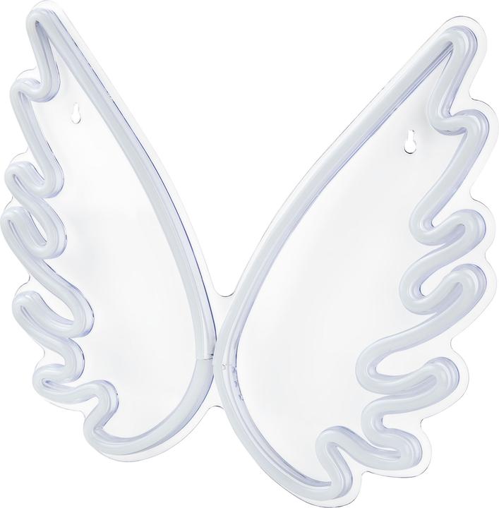 Produktbild Beliani Neonlicht LED Wanddeko weiss Engelsflügel 33 cm GABRIEL