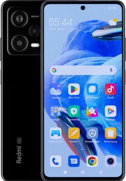 Actual product image Xiaomi Redmi Note 12 Pro 5G (128 GB, Midnight Black, 6.67", Dual SIM, 50 Mpx, 5G)