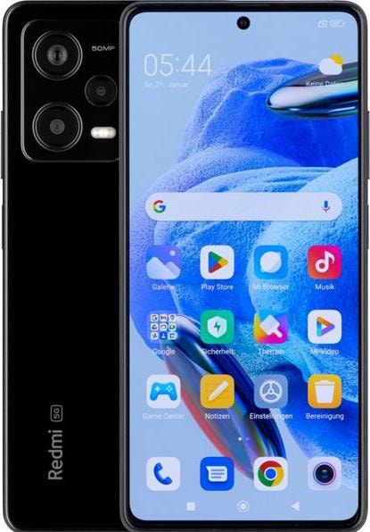 Produktbild Xiaomi Redmi Note 12 Pro 5G (128 GB, Midnight Black, 6.67", Dual SIM, 50 Mpx, 5G)