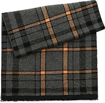 Immagine prodotto Only-Bags.Store Sciarpa Sciarpa invernale calda e morbida Sciarpa invernale a maglia Plaid Sciarpe lunghe Grigio