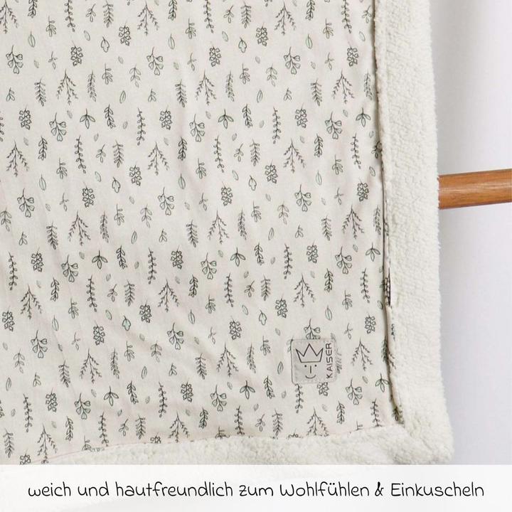 Produktbild Kaiser Baby Kuscheldecken Babydecke Winter Jersey - Leave (75 x 100 cm)