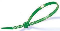 Actual product image HellermannTyton Standard Cable Tie Green (Plastic cable ties, 390 mm, 100 pcs.)