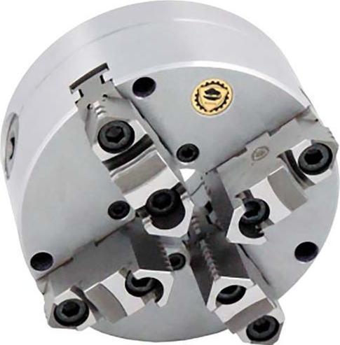 Actual product image Optimum LED Stürmer - Optimum BISON Vierbacken-Drehfutter Guss Camlock, zentrisch spannend Ø 200 mm DIN ISO 702-