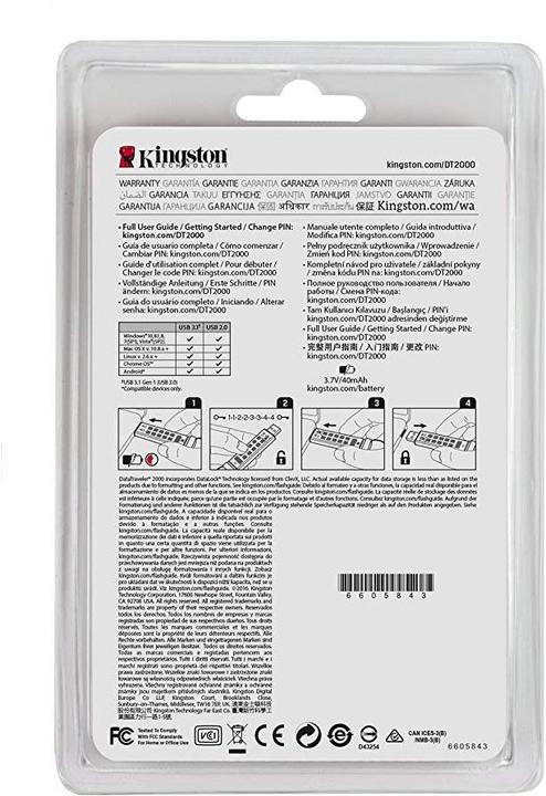 Produktbild Kingston DataTraveler 2000 (4 GB)