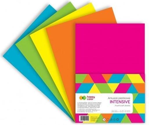 Happy Color Intensive A4 foam sheets 5 pcs. HAPPY COLOUR