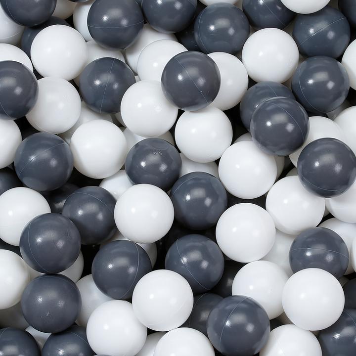 Actual product image Knorrtoys Bälleset ca. Ø6 cm - 100 balls grey/creme