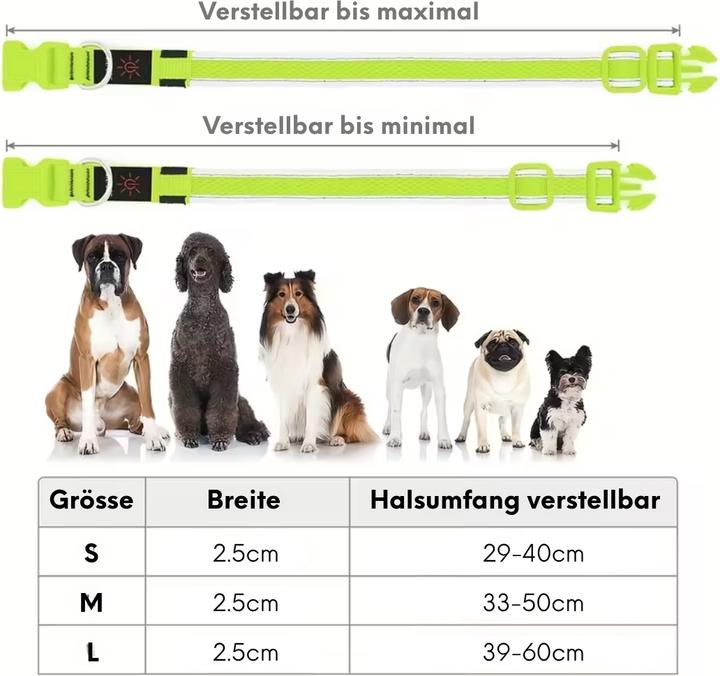 Produktbild Suba Leuchthalsband (S, Hund, Allgemein)