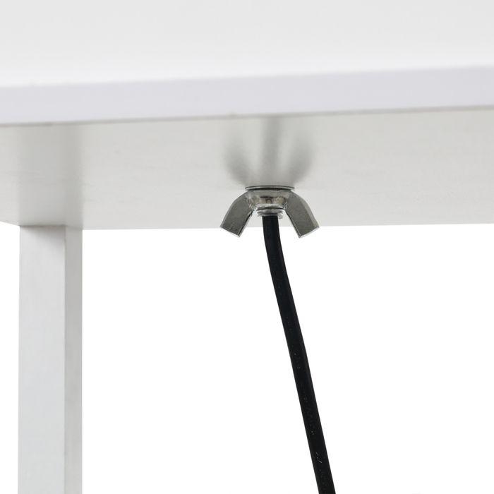 Actual product image Swisshandel24 Floor lamp Floor lamp with 3 shelves Interior lighting E27 up to 40W for living room/bedroom (E27)