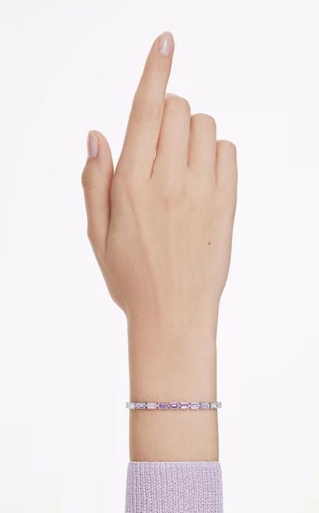 Immagine prodotto Swarovski Matrix Armband Baguette Schliff Violett (24 cm, Metallo Swarovski)