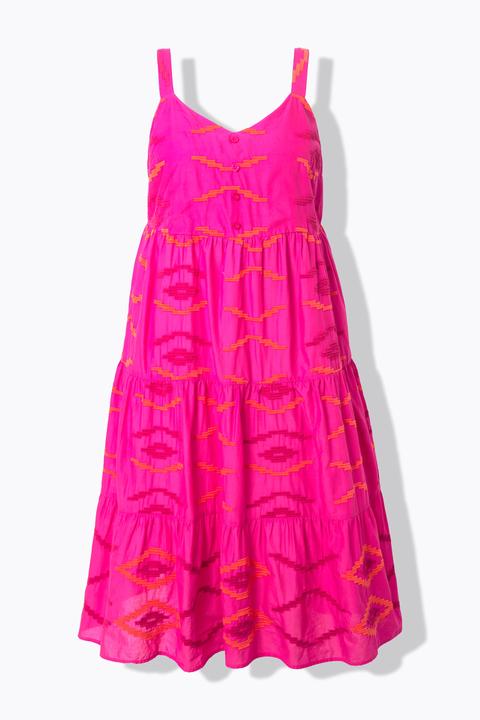Image du produit Studio Untold Robe midi à volants, broderies et coupe évasée (46, 48)
