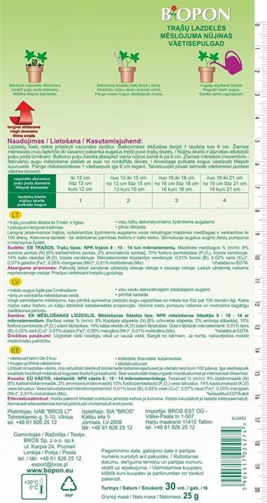 Produktbild Biopon Flowering Plants Fertilize Sticks 30pcs