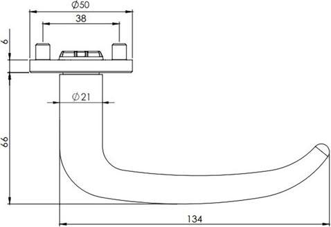 Image du produit Griffwerk Paire de poignées de porte Vaya 194 ALDA Fast2fix smart2lock