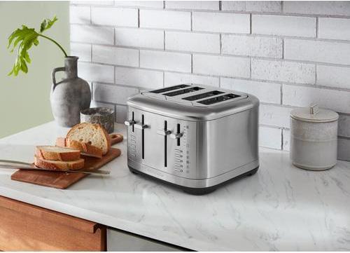 Produktbild KitchenAid 5KMT4109ESX manueller 4-Scheiben Toaster Edelstahl (EU-Stecker)