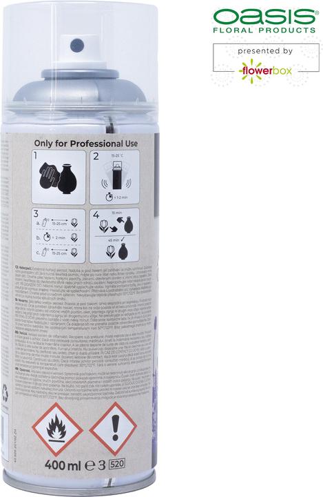 Actual product image Oasis Aqua Colour Spray Metallic Silver 400ml (400 ml)