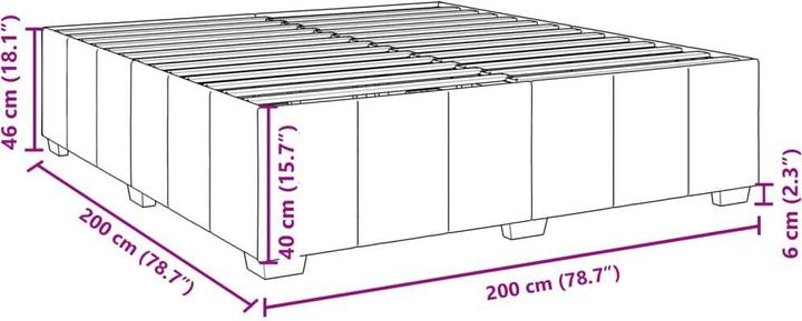Image du produit vidaXL Bettgestell (200 x 200 cm)