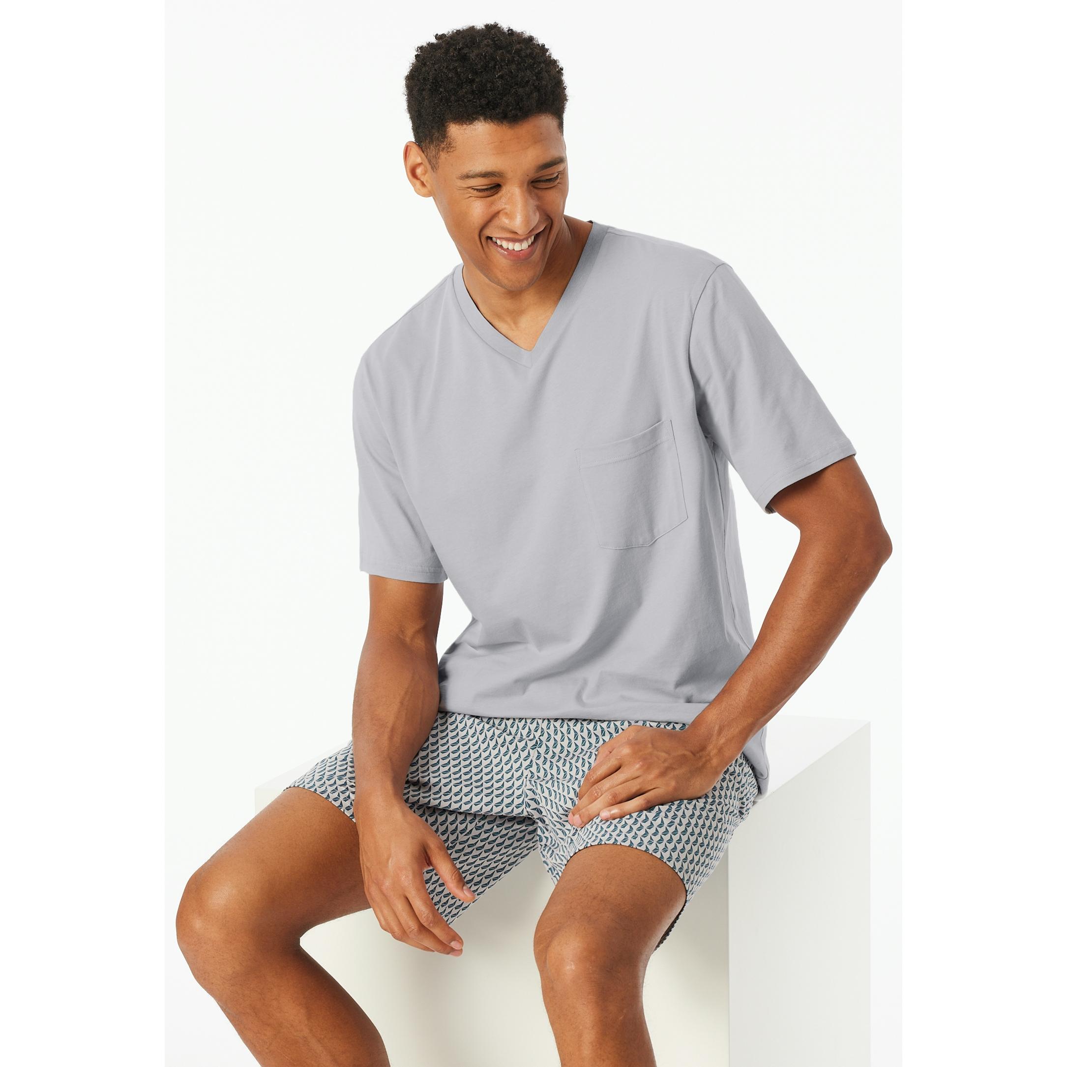 Thumbnail - Schiesser, Herren, Pyjama, Pyjama Comfort Essentials, Grau, (50)