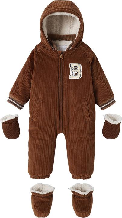 Actual product image Vertbaudet Warmer Baby Winter-Overall aus Cord, Wattierung Recycling-Polyester (92)