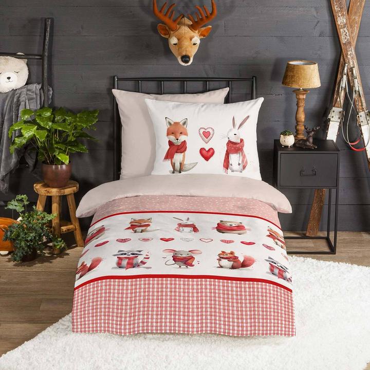 Actual product image Traumschlaf Fox rabbit (Bedding set, 135x200 cm + 80x80 cm)