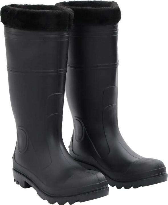 Actual product image vidaXL Rubber boots with removable inner lining size PVC (42)