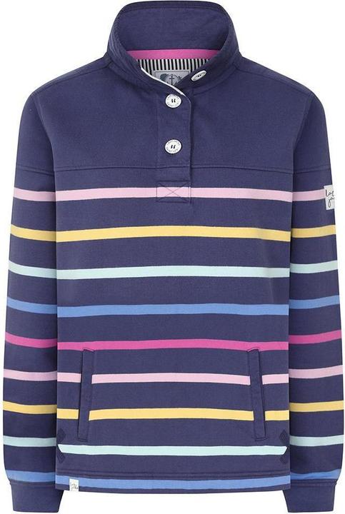 Lazy Jacks Womens/Ladies Button Neck Sweatshirt