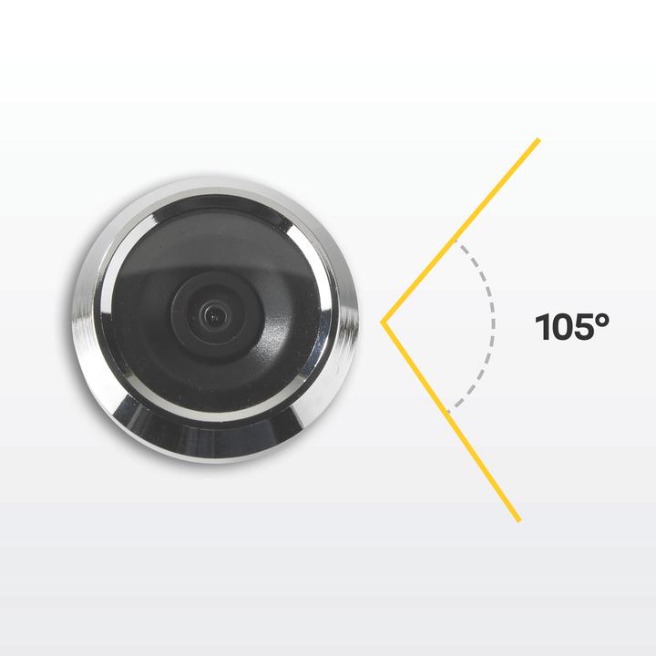 Actual product image Yale Digital door viewer DDV 500, 3.2" display, silver (Digital)