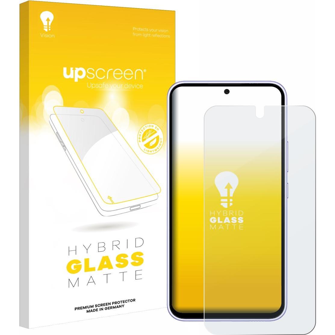 upscreen Reflection Shield Panzerglasfolie Matt (1 Stück, Samsung Galaxy A54 5G), Smartphone Schutzfolie, Grau