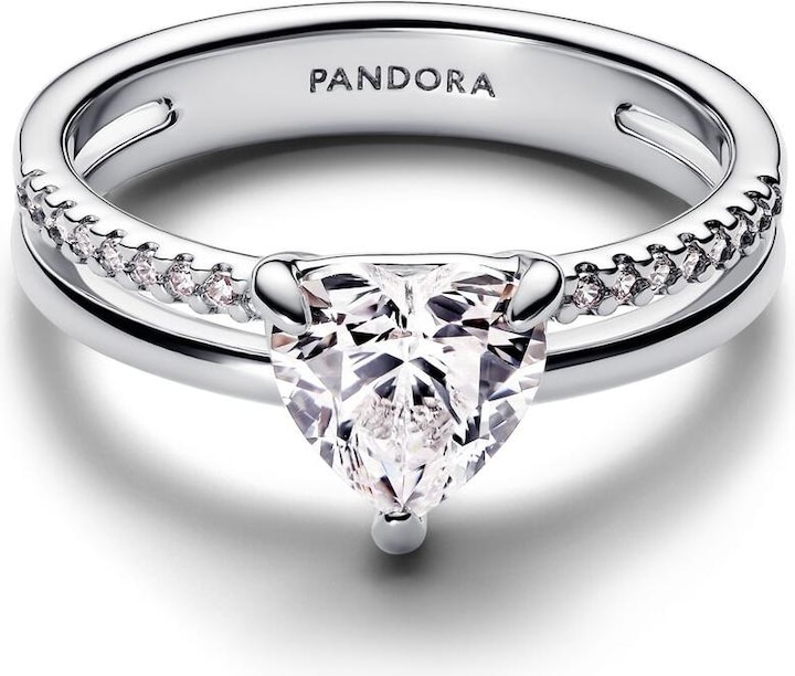 Immagine prodotto Pandora Doppelband Herz Ring (60, 925 Argento)