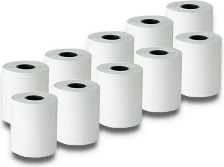 Actual product image Qoltec White - Roll (5.7 cm x 30 m) - 55 g/m² - 10 roll(s) of thermal copy paper