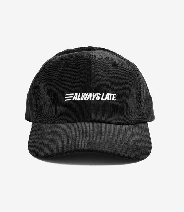 Actual product image Plakativ «Always Late» Courdroy Cap Black