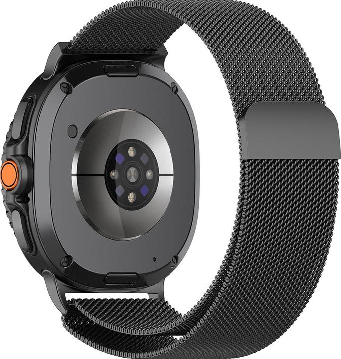 Techsuit - Watchband (W009) - Samsung Galaxy Watch8 40mm/Watch8 44mm/Watch8 Classic/Ultra 2 - Gray (Stainless steel, Magnet)