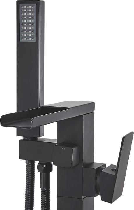 Actual product image Beliani Free-standing bath mixer brass black BOYOMA