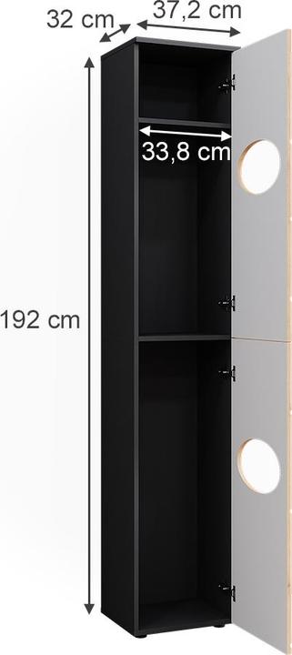 Immagine prodotto Vicco Irma (37,5 x 32 x 192 cm)