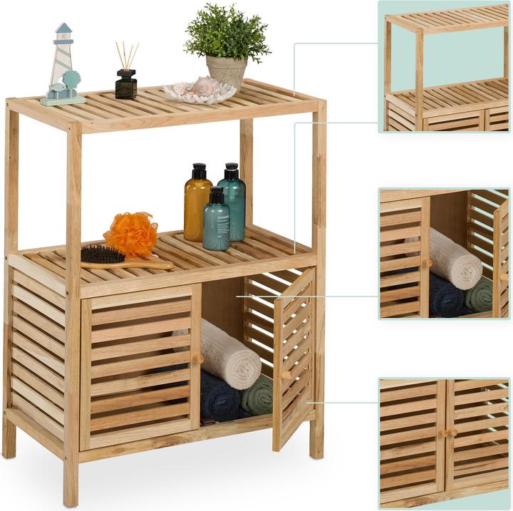 Actual product image Relaxdays Badregal (67.5 x 35.5 x 86 cm)