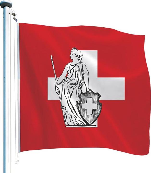 Immagine prodotto Keller Fahnen Schweizerfahne «Helvetia» Superflag® 100x100 cm