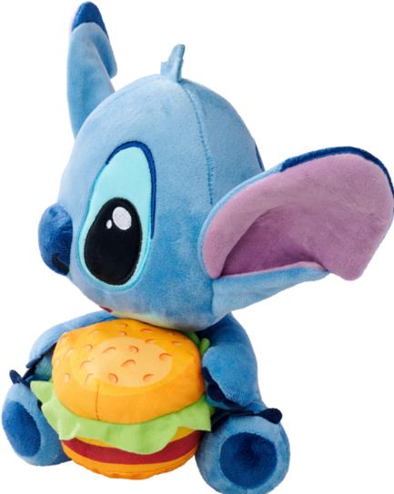 Actual product image Simba Disney Stitch with burger, 25cm (25 cm)