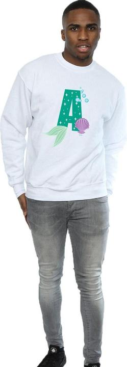Actual product image Disney Mens Alphabet A Is For Ariel Sweatshirt (XL)