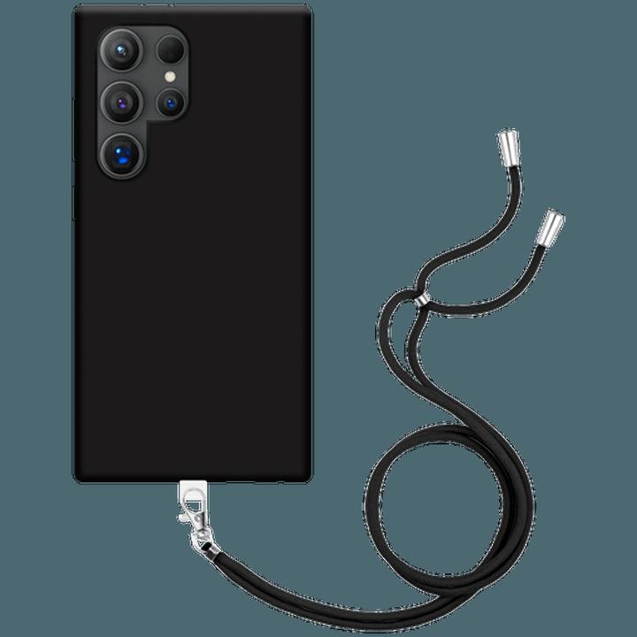 Image du produit Just in Case TPU Back Cover Noir avec cordon (Samsung Galaxy S24 Ultra)
