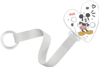Produktbild NUK Disney Mickey Mouse Schnullerband, für alle Schnuller mit und ohne Ring, 1 Stück, weiss (1 x)